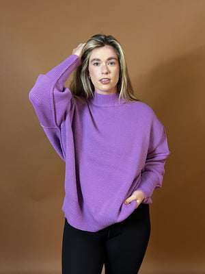 Side Slit Oversize Sweater