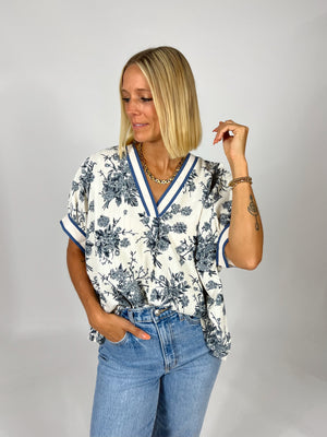 Storybook V-Neck Blouse