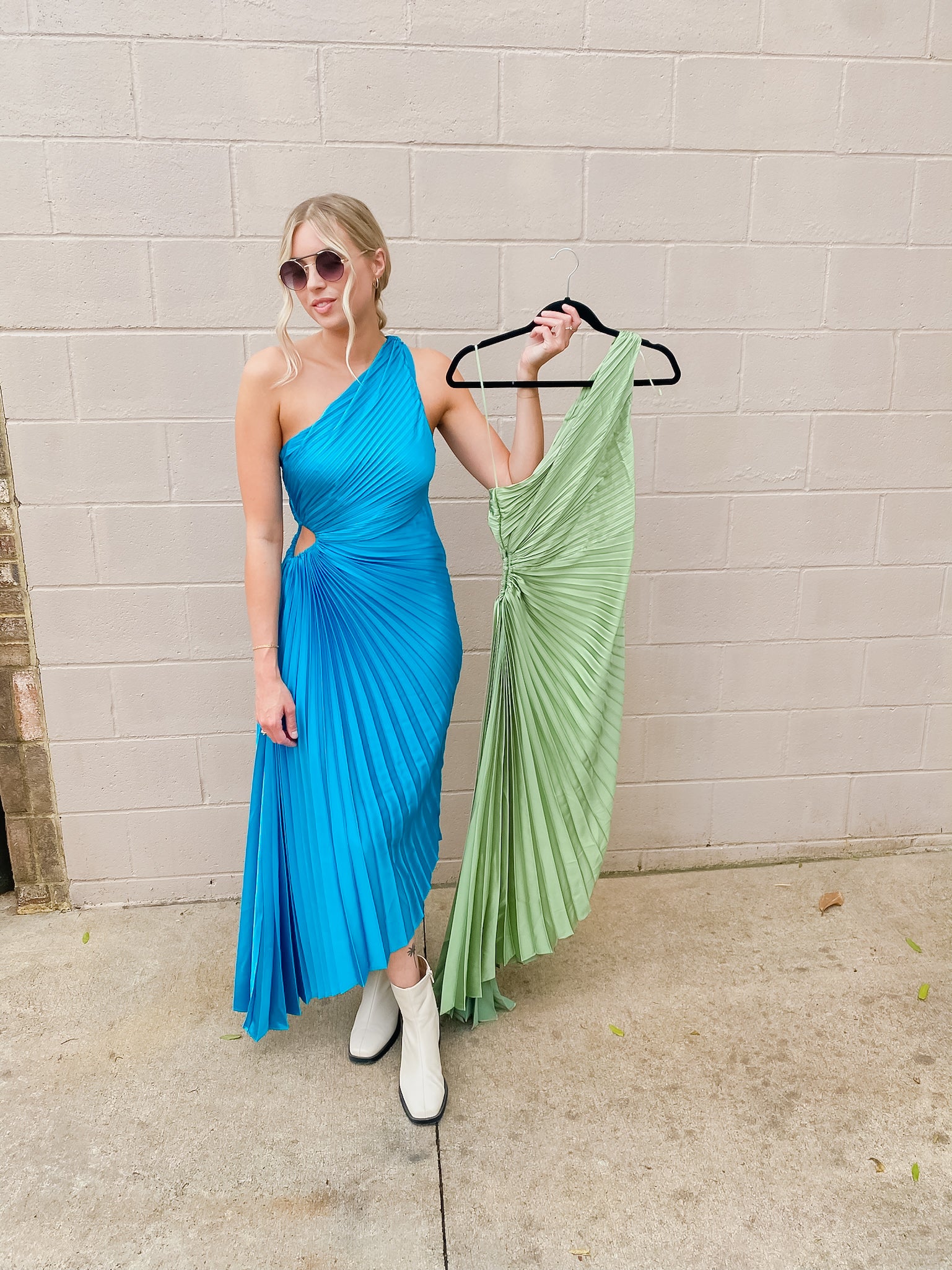 Jewel Pleated One Shoulder Dress - ShopFringeClothing.com Jewel Pleated One Shoulder Dress - ShopFringeClothing.com