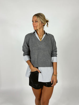 Doubled Up Collared Top