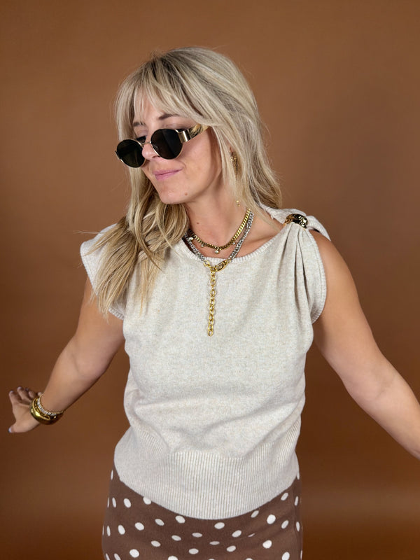 Good as Gold Knit Top