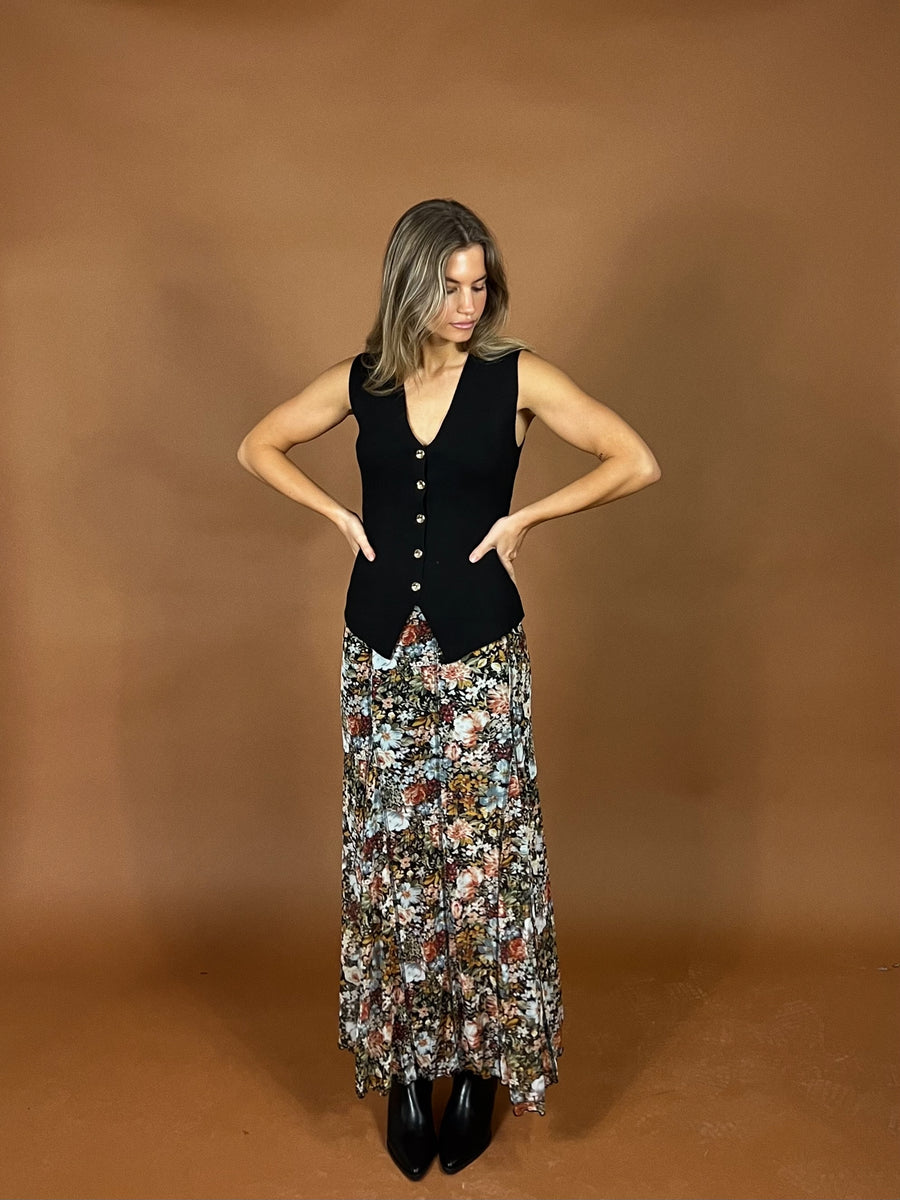 Wild Rose Mesh Skirt