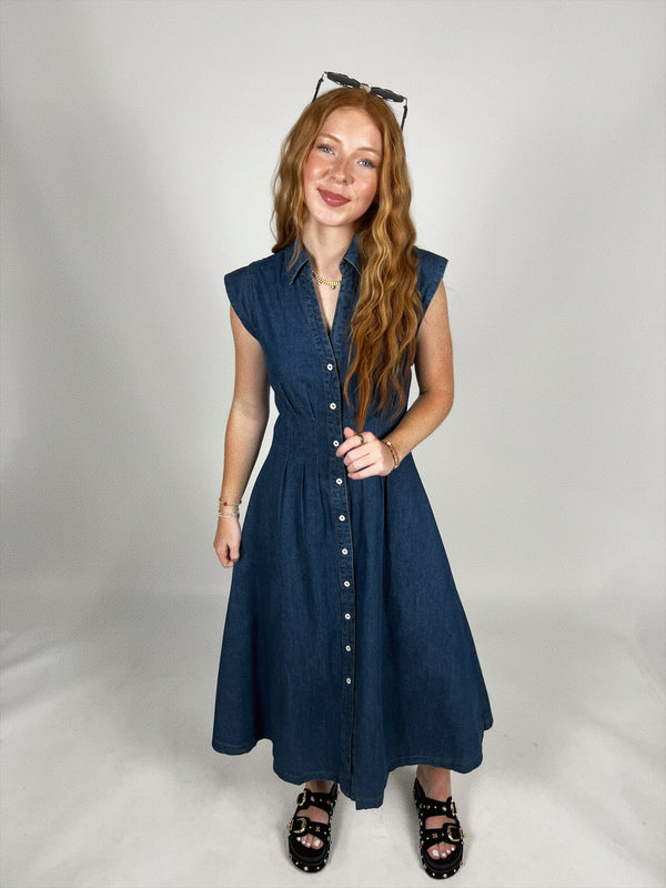 Downtown Denim Midi