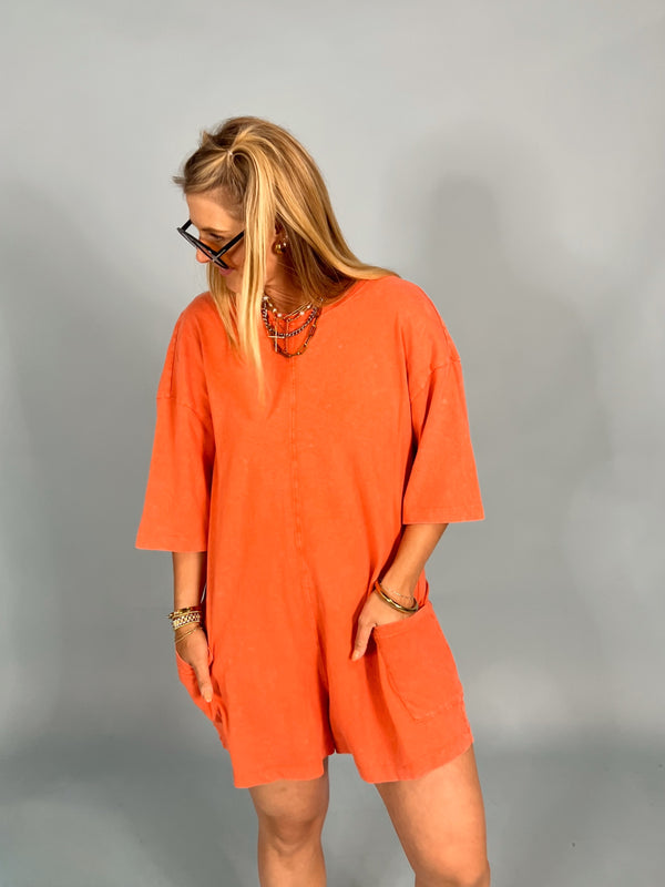 It's Casual V-Back Romper