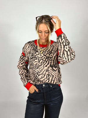 Open Back Leopard Sweater