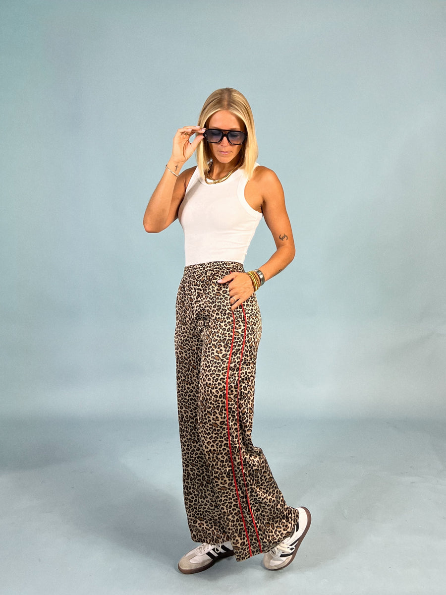 Leopard League Satin Pant