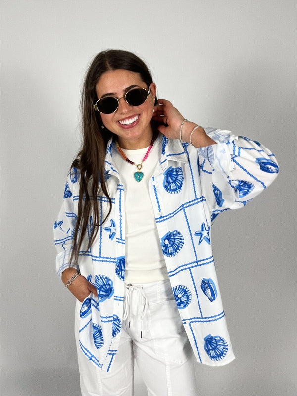 Seashell Lover Button Up
