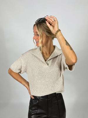 Stay Awhile Knitted Top