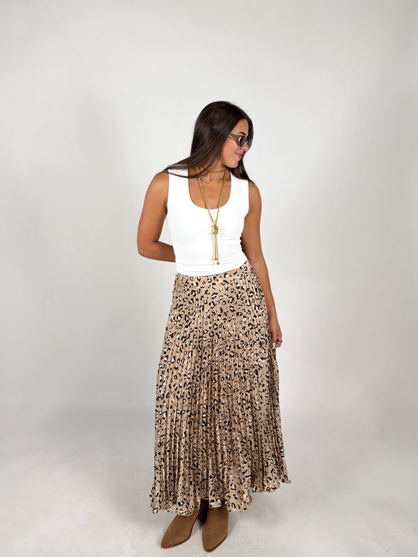 Encore Leopard Skirt