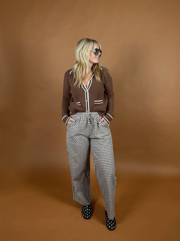 Working Overtime Plaid Pants