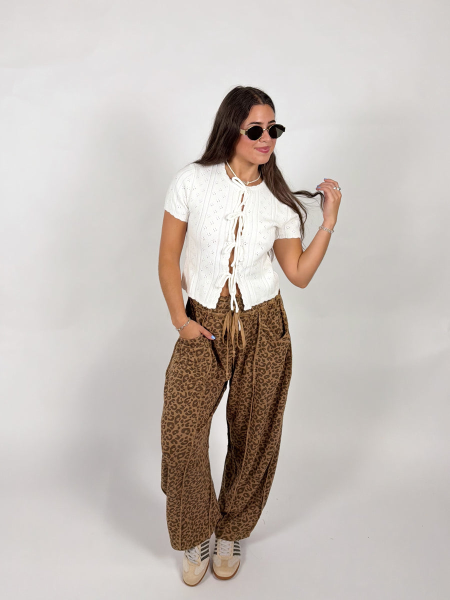 Josie Tie Knit Top