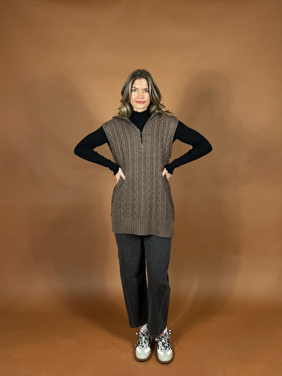 Cameron Collared Knit Vest