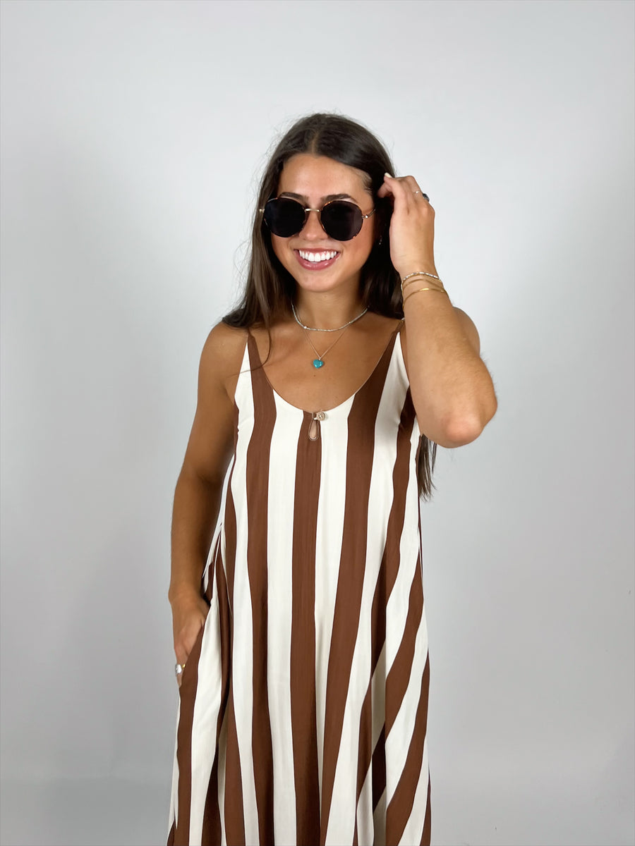 Rachel Brown Stripe Maxi