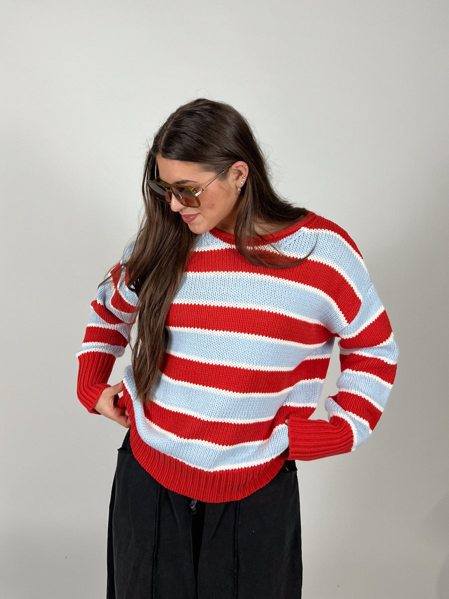 Summit Stripe Sweater