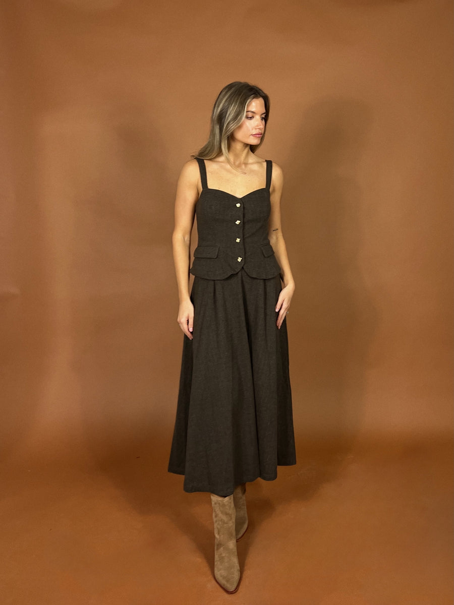 Novella Twofer Midi Dress