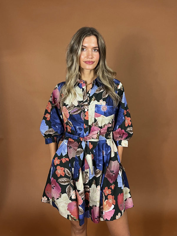 Tessa Mixed Floral Dress