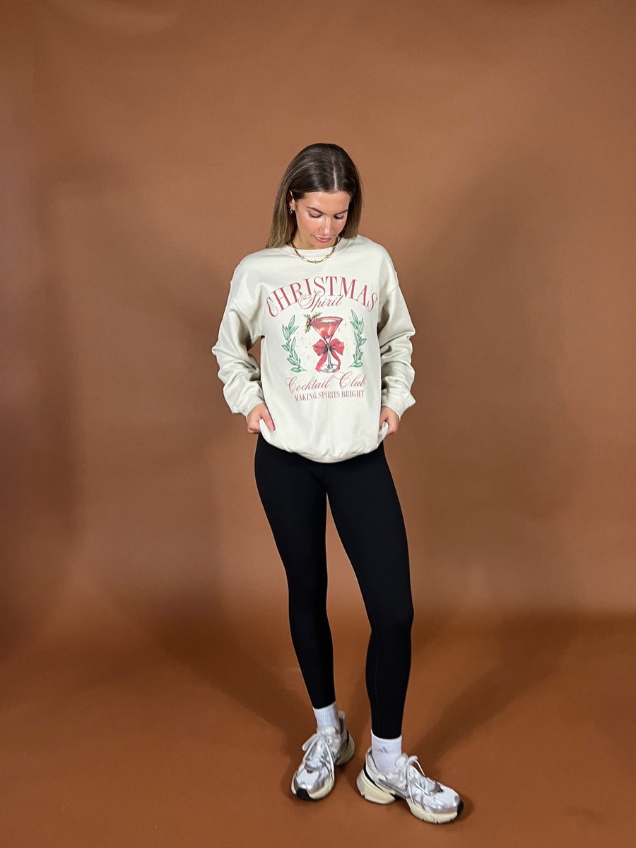 Christmas Spirit Cocktail Club Sweatshirt