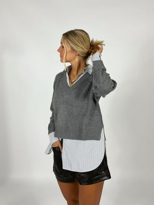 Doubled Up Collared Top
