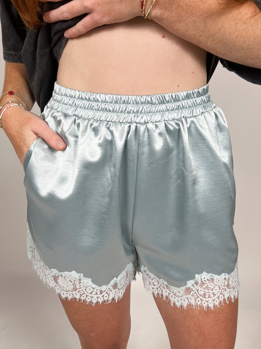 Bailey Satin Lace Shorts