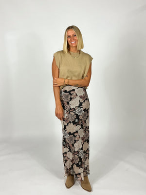 Rose An Hour Mesh Skirt