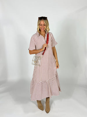 In The Same Stripe Maxi Dress