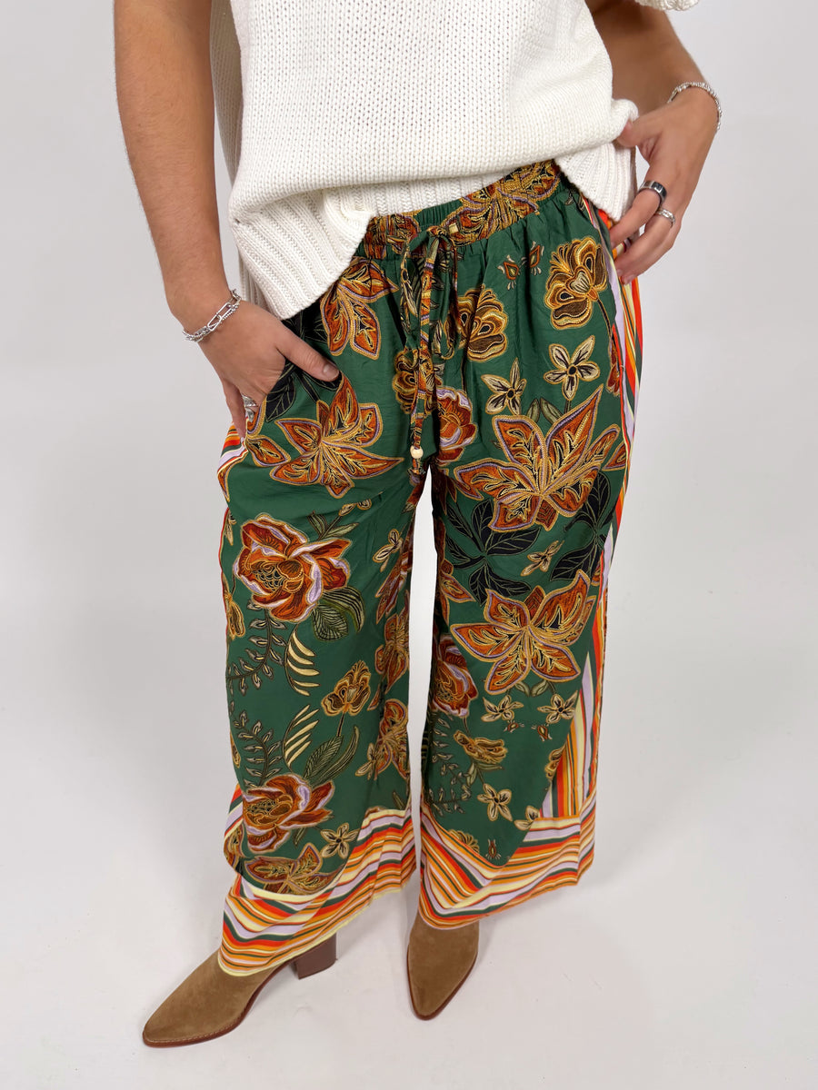 Rio Floral Wide Leg Pant