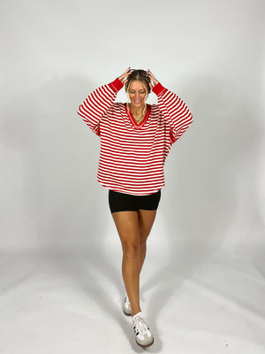 Game Plan Balloon Sleeve Top