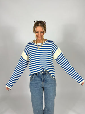 Easy Blues Stripe Sweater