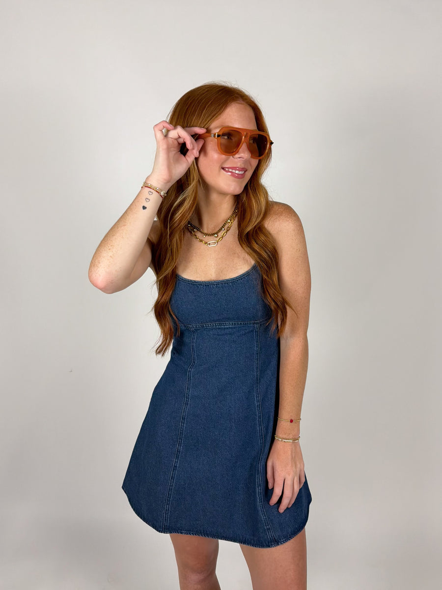 Good Fortune Denim Dress
