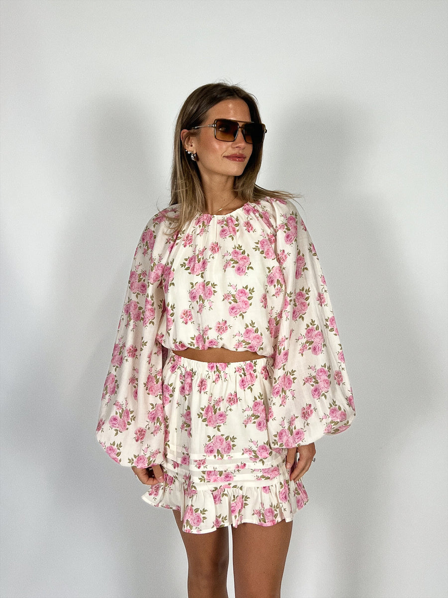 Becca Floral Skirt Set