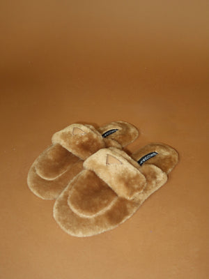 Soulmate Fur Mule Slippers