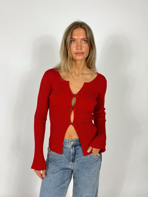 Rosebud Cardigan Top