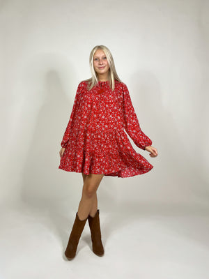 Floral Tiered Smock Dress