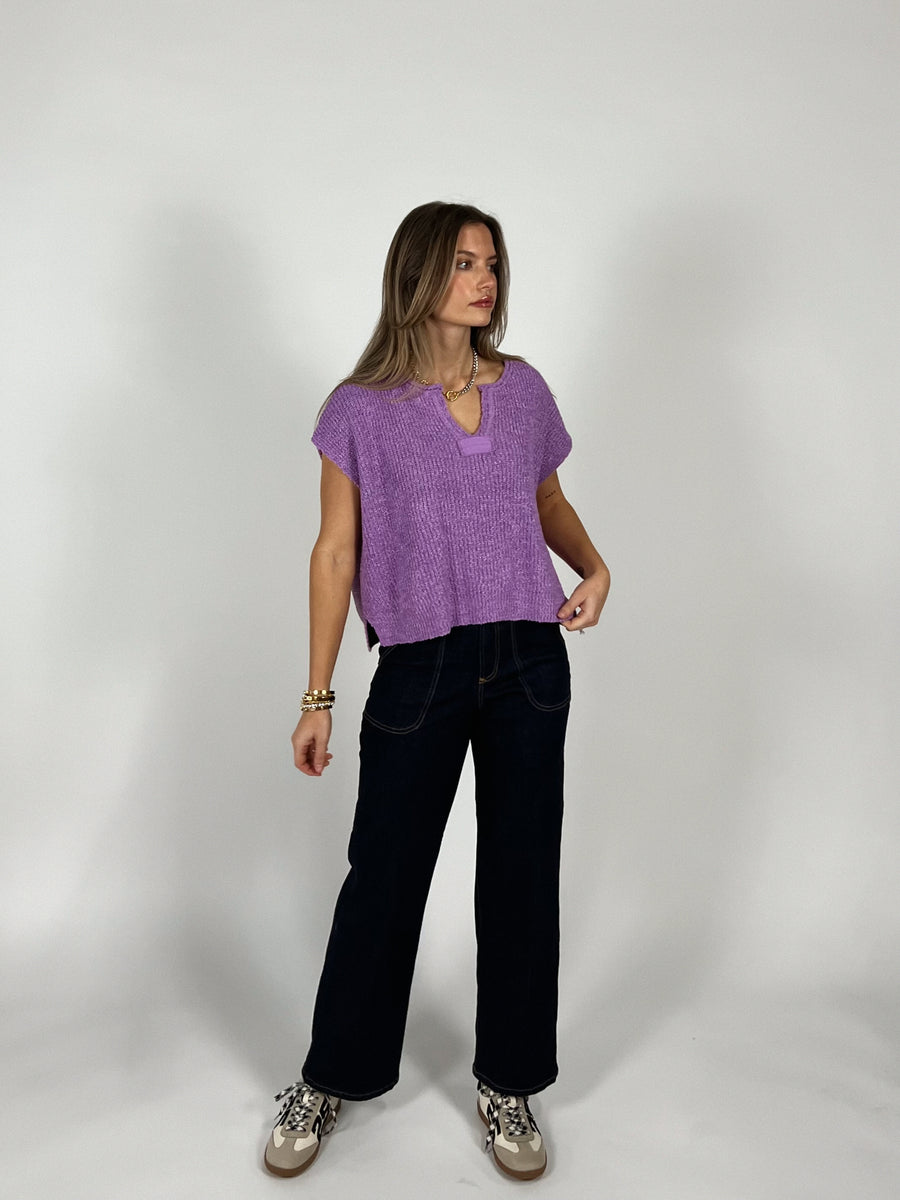 Beck Split Neck Pullover