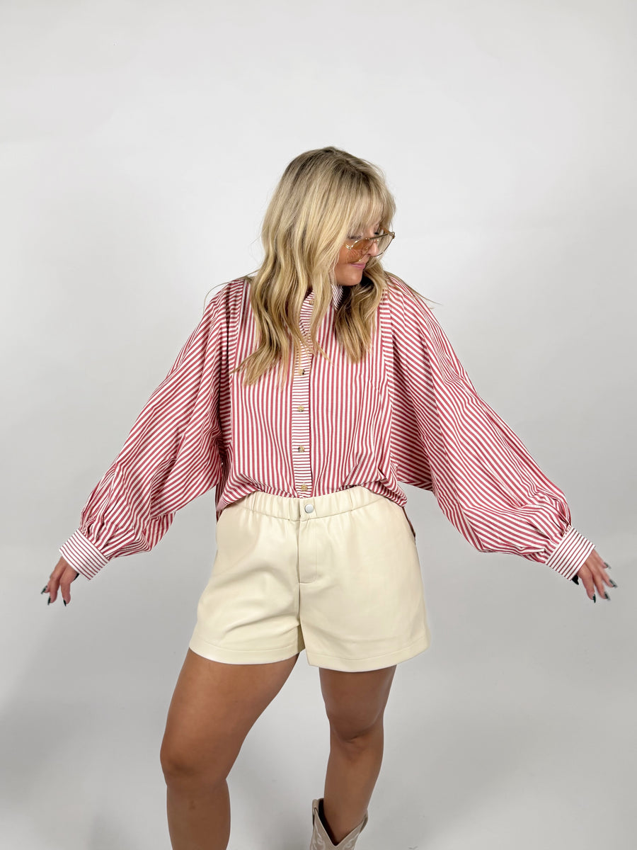 Believe It Batwing Button Down