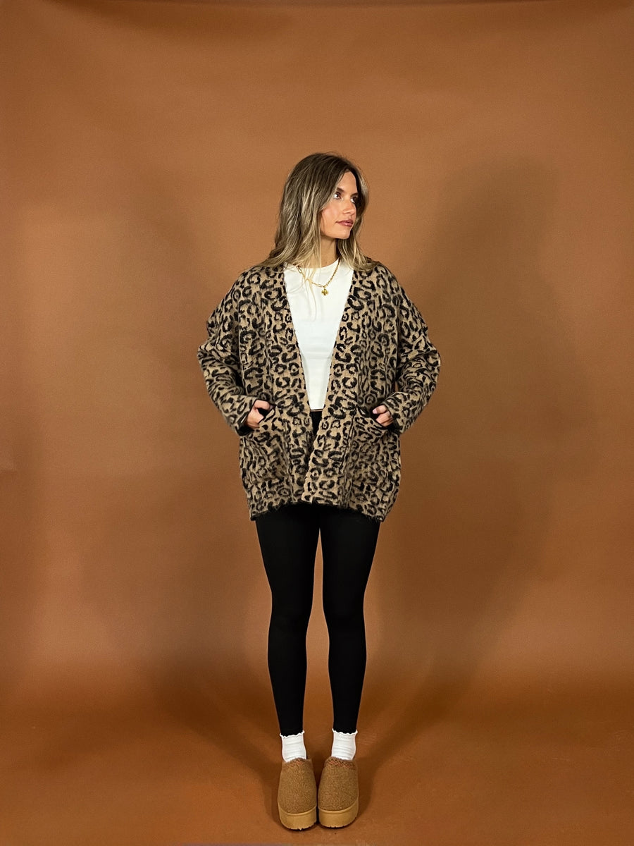 Roam Leopard Print Cardigan