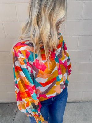 George Geometric Blouse