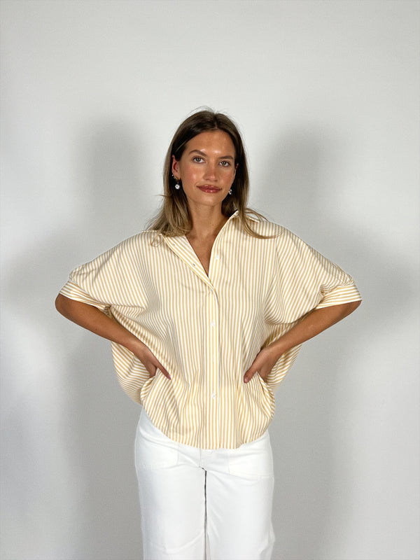 Ruth Stripe Button Up Top