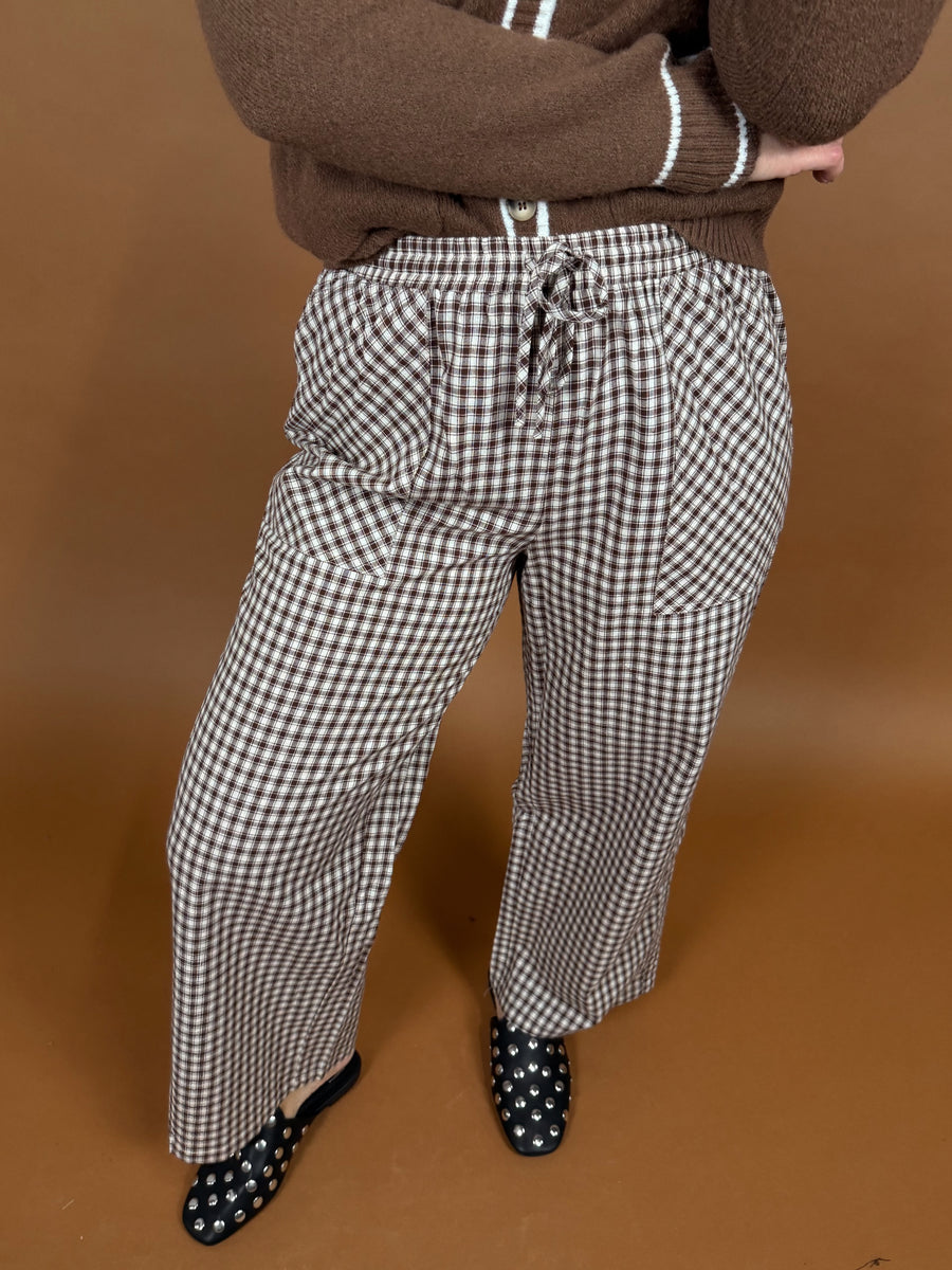 Working Overtime Plaid Pants