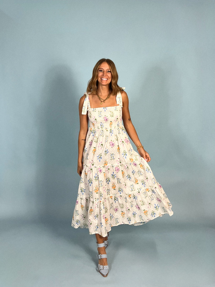 Wild Flower Smocked Dress
