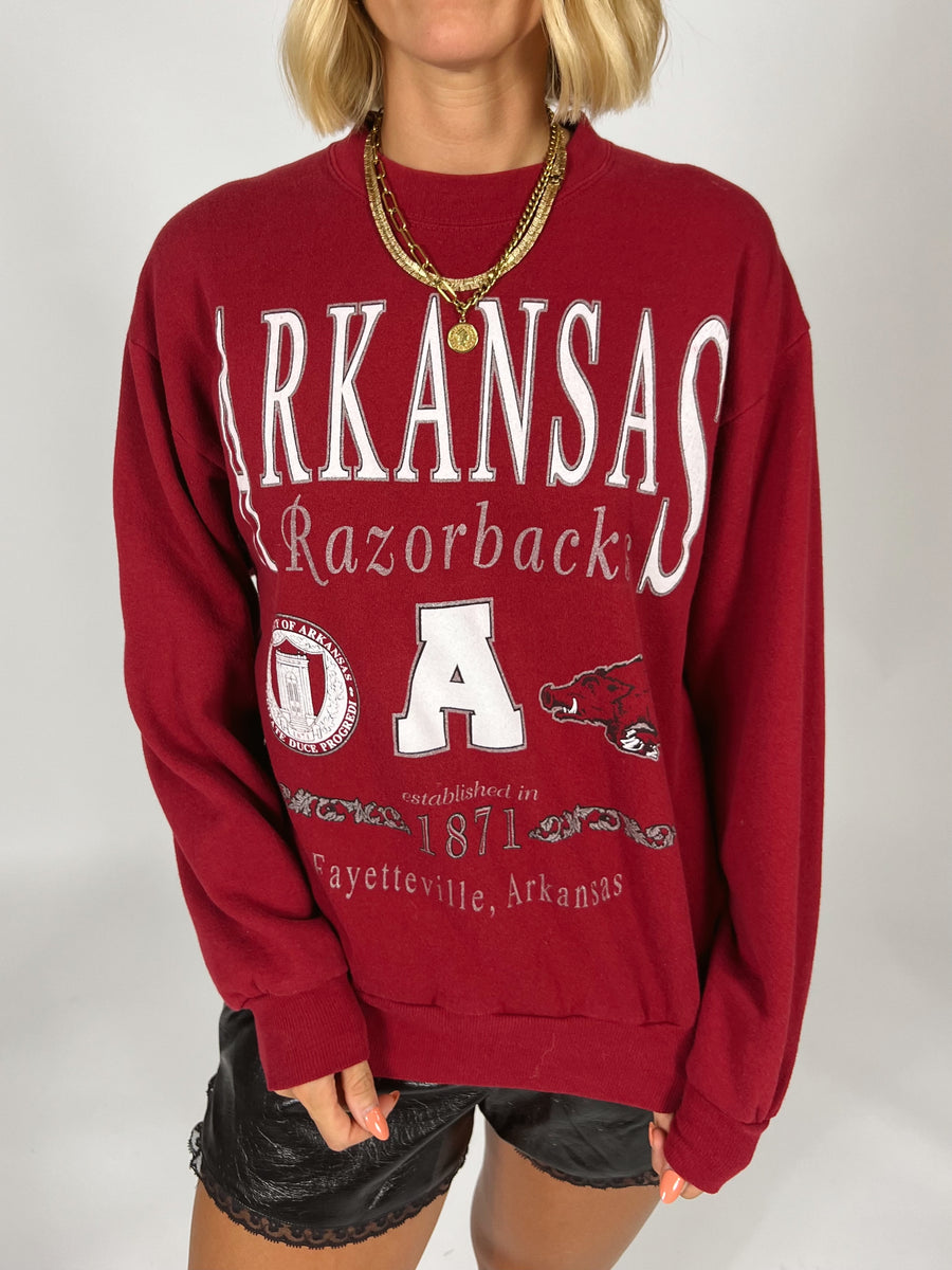 Red Oak Vintage Arkansas Razorback Sweatshirt
