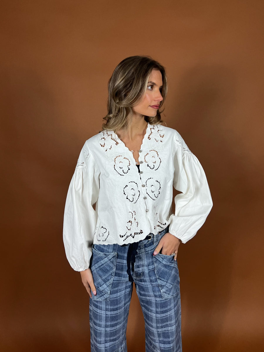 Sweet Like This Eyelet Blouse
