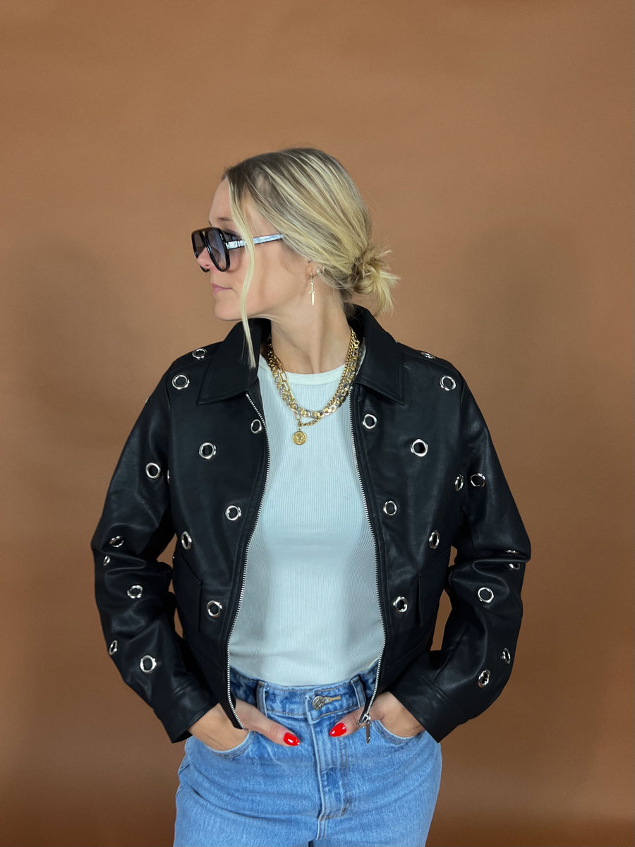 Aaron Grommet Leather Jacket
