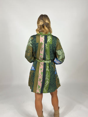 Full Bloom Belted Mini Dress