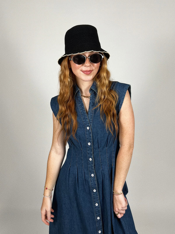 Brennon Black Bucket Hat