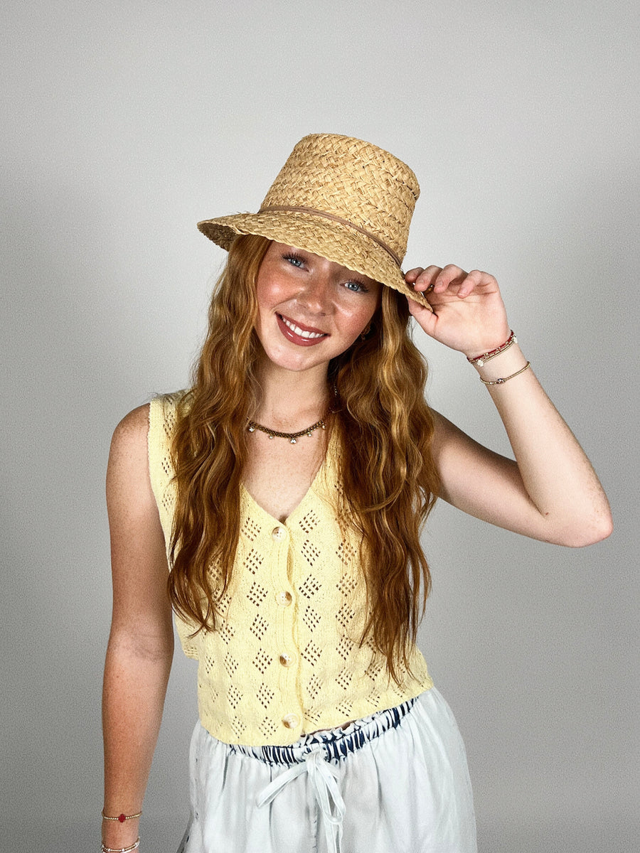 Tommy Tie Raffia Hat