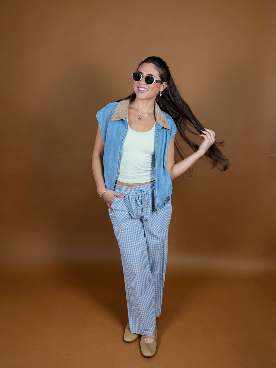 Working Overtime Plaid Pants