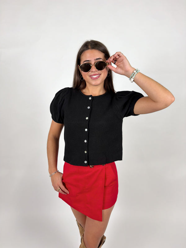 Sylvie Puff Sleeve Cardigan