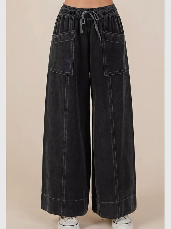 Utility Crop Wide Leg Pant