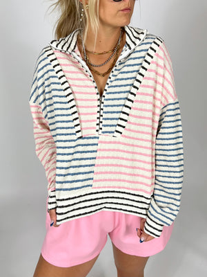 In The Mix Stripe Pullover